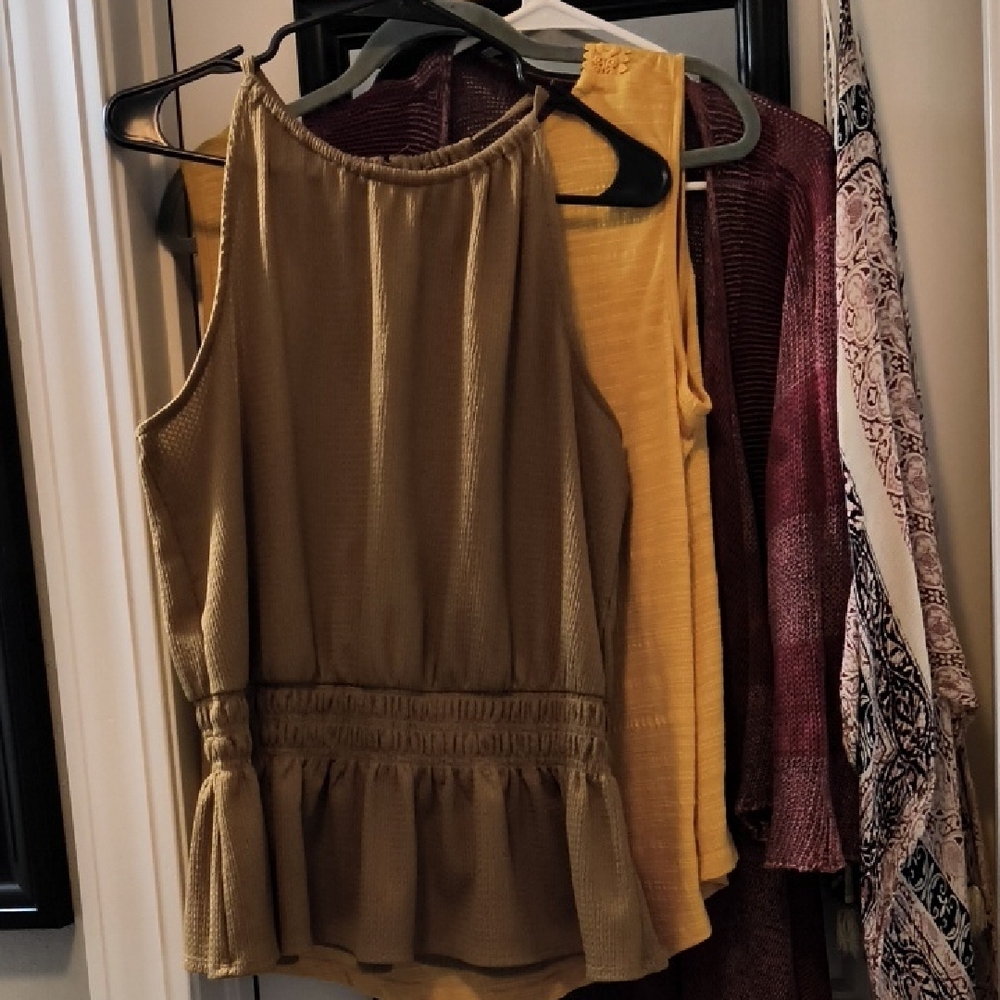 Sleeveless Tan Top